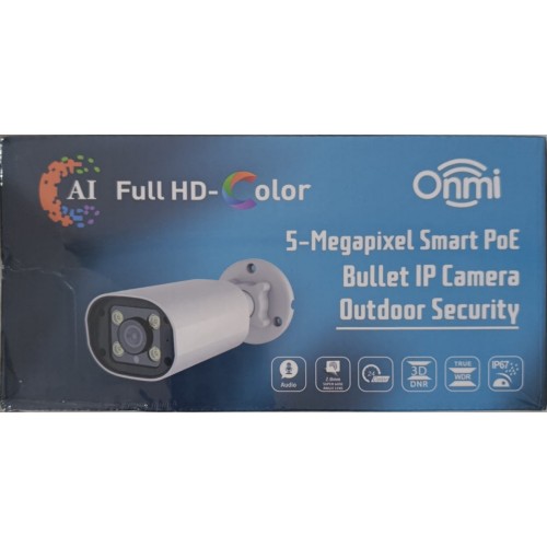 Apronx AX-BW168S 5Mp 2.8mm Full Color Mikrofonlu Bullet IP Kamera